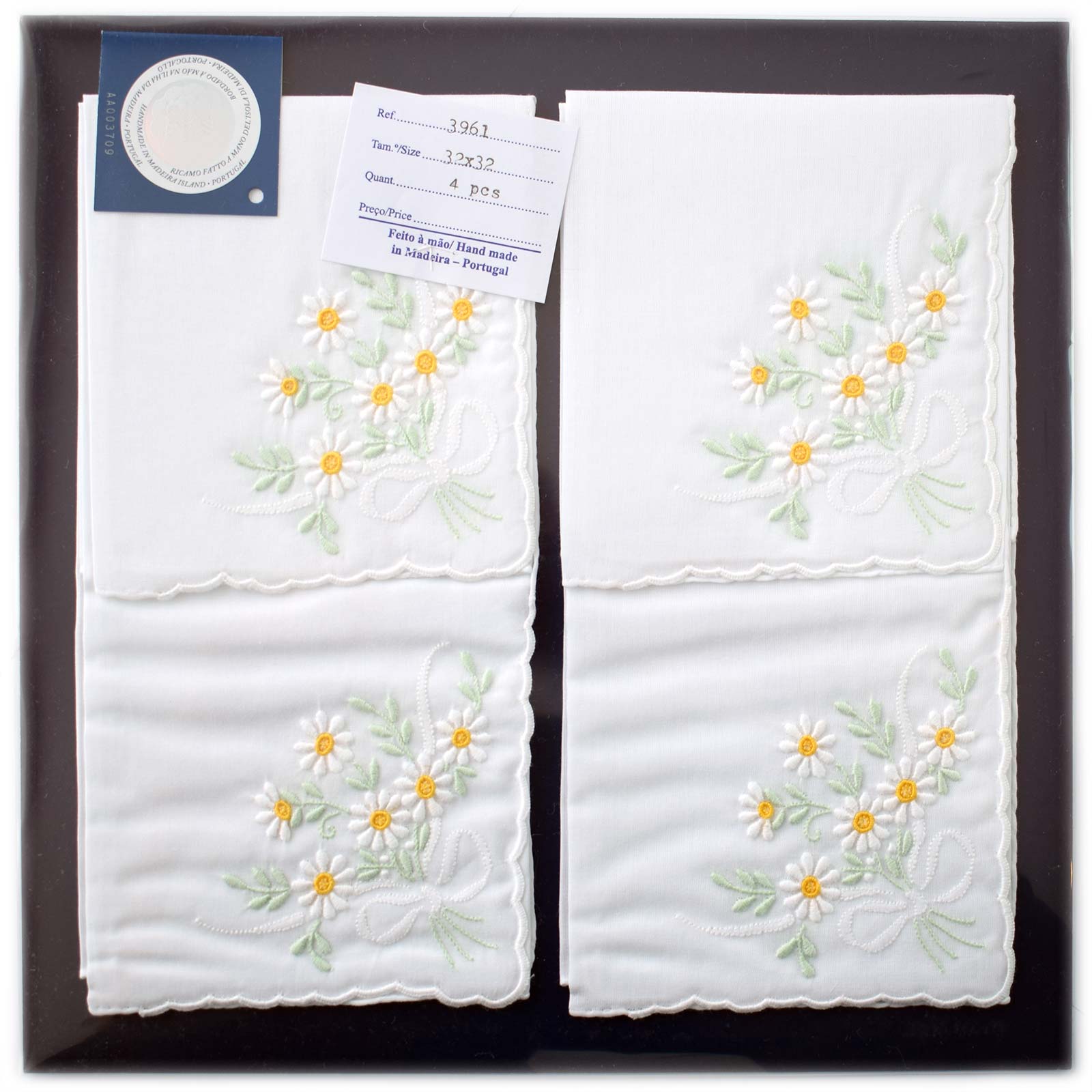 hand embroidered handkerchief